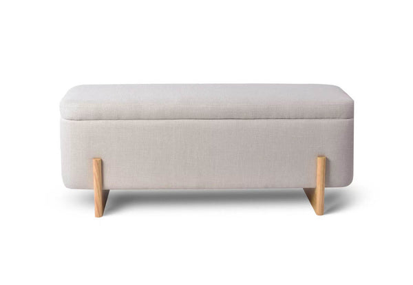 HANCOCK STORAGE BENCH BEIGE