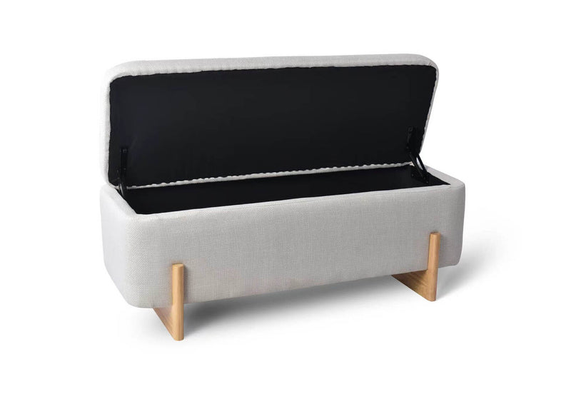HANCOCK STORAGE BENCH BEIGE
