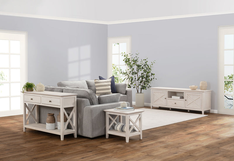 ARDAL ENTERTAINMENT UNIT WHITE WASH