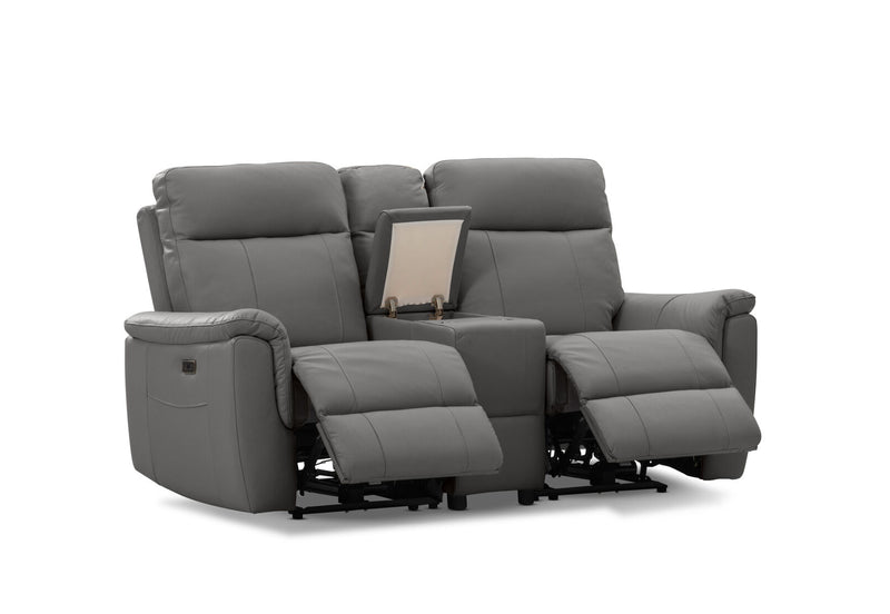 JAKOB 2 SEATER WITH CONSOLE 	CHARCOAL