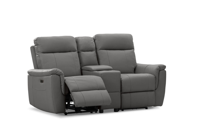 JAKOB 2 SEATER WITH CONSOLE 	CHARCOAL