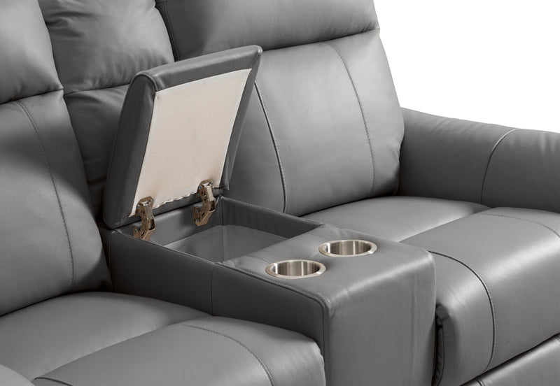 JAKOB 2 SEATER WITH CONSOLE 	CHARCOAL