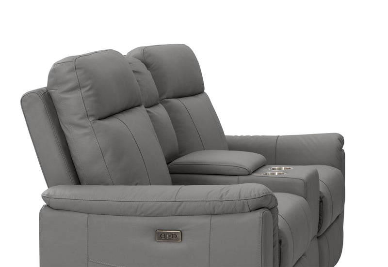 JAKOB 2 SEATER WITH CONSOLE 	CHARCOAL