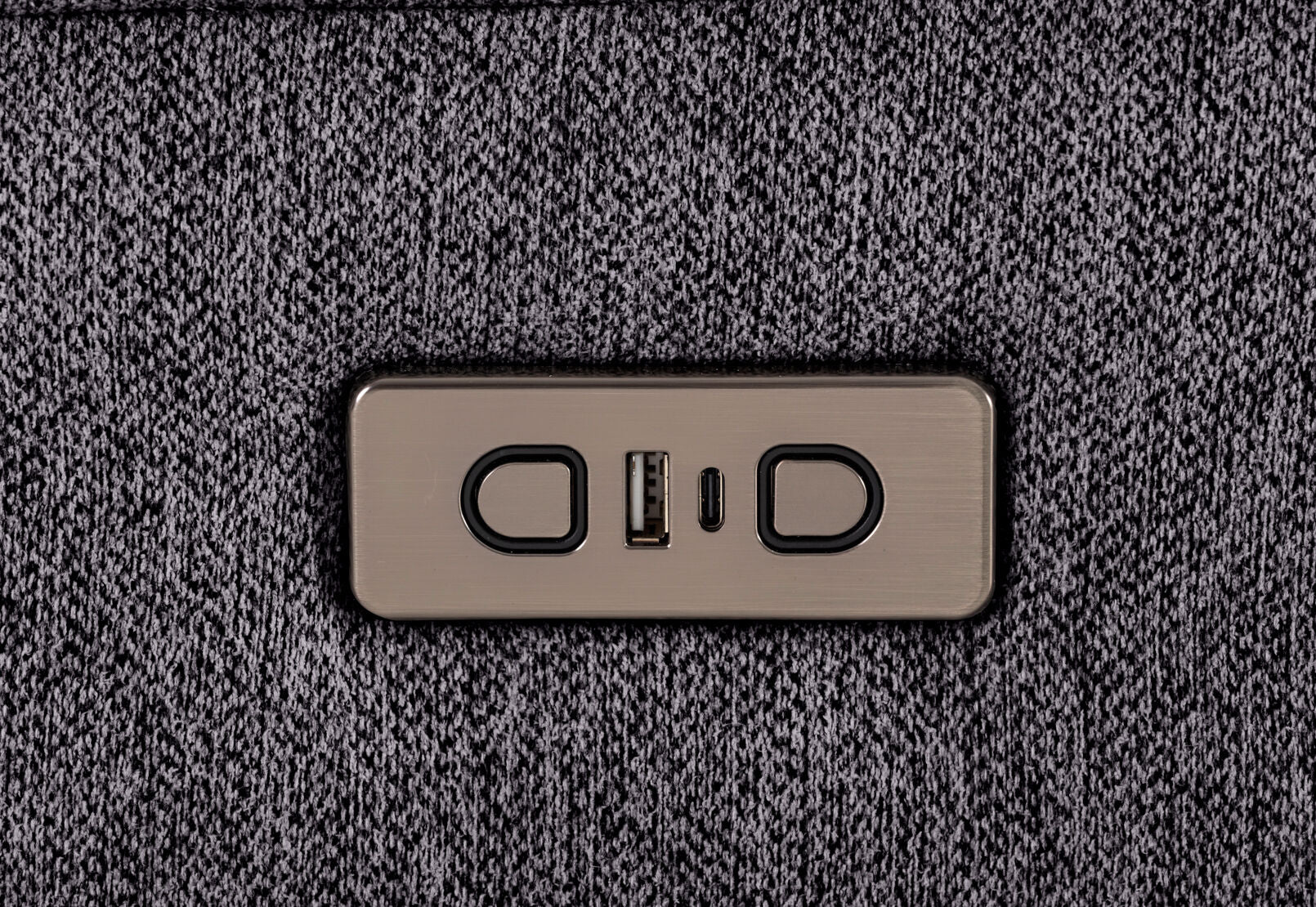 JAKOB FABRIC 2 SEATER DARK GREY