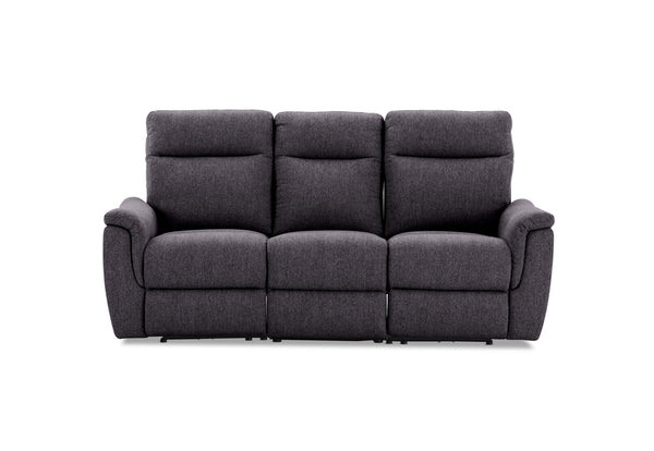 JAKOB FABRIC 3 SEATER DARK GREY