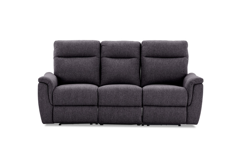 JAKOB FABRIC 3 SEATER DARK GREY