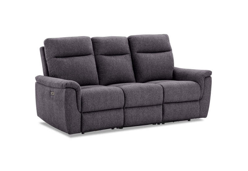 JAKOB FABRIC 3 SEATER DARK GREY