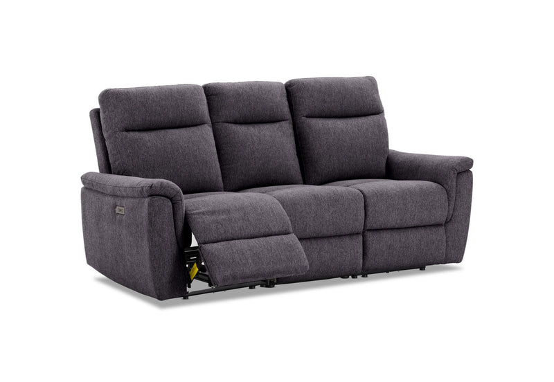 JAKOB FABRIC 3 SEATER DARK GREY