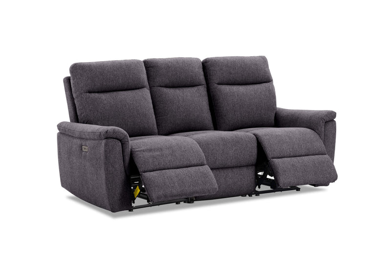 JAKOB FABRIC 3 SEATER DARK GREY