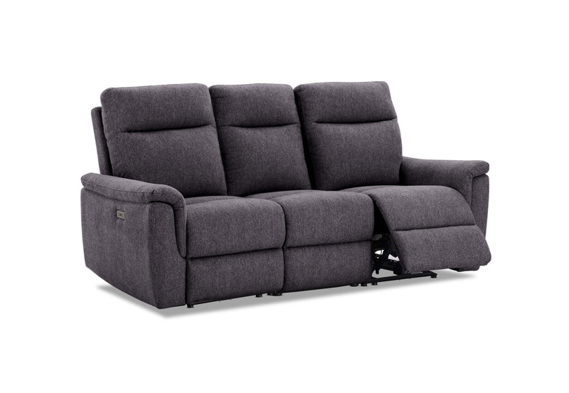 JAKOB FABRIC 3 SEATER DARK GREY