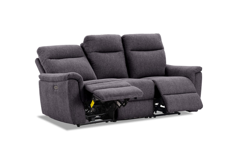 JAKOB FABRIC 3 SEATER DARK GREY