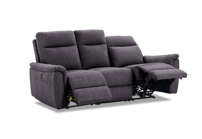 JAKOB FABRIC 3 SEATER DARK GREY
