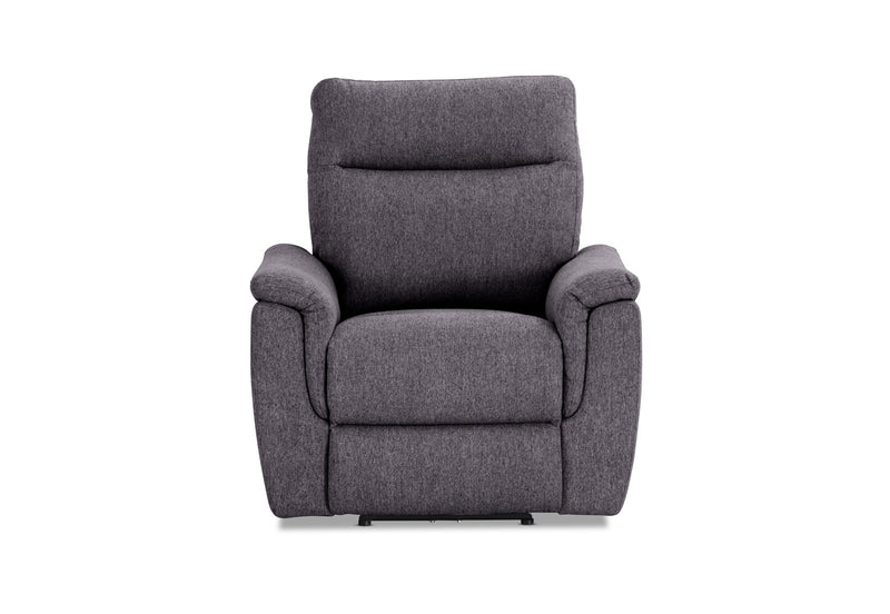 JAKOB FABRIC ELECTRIC RECLINER DARK GREY
