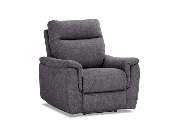JAKOB FABRIC ELECTRIC RECLINER DARK GREY