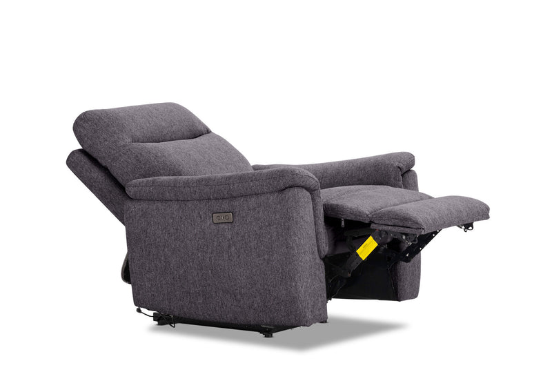 JAKOB FABRIC ELECTRIC RECLINER DARK GREY