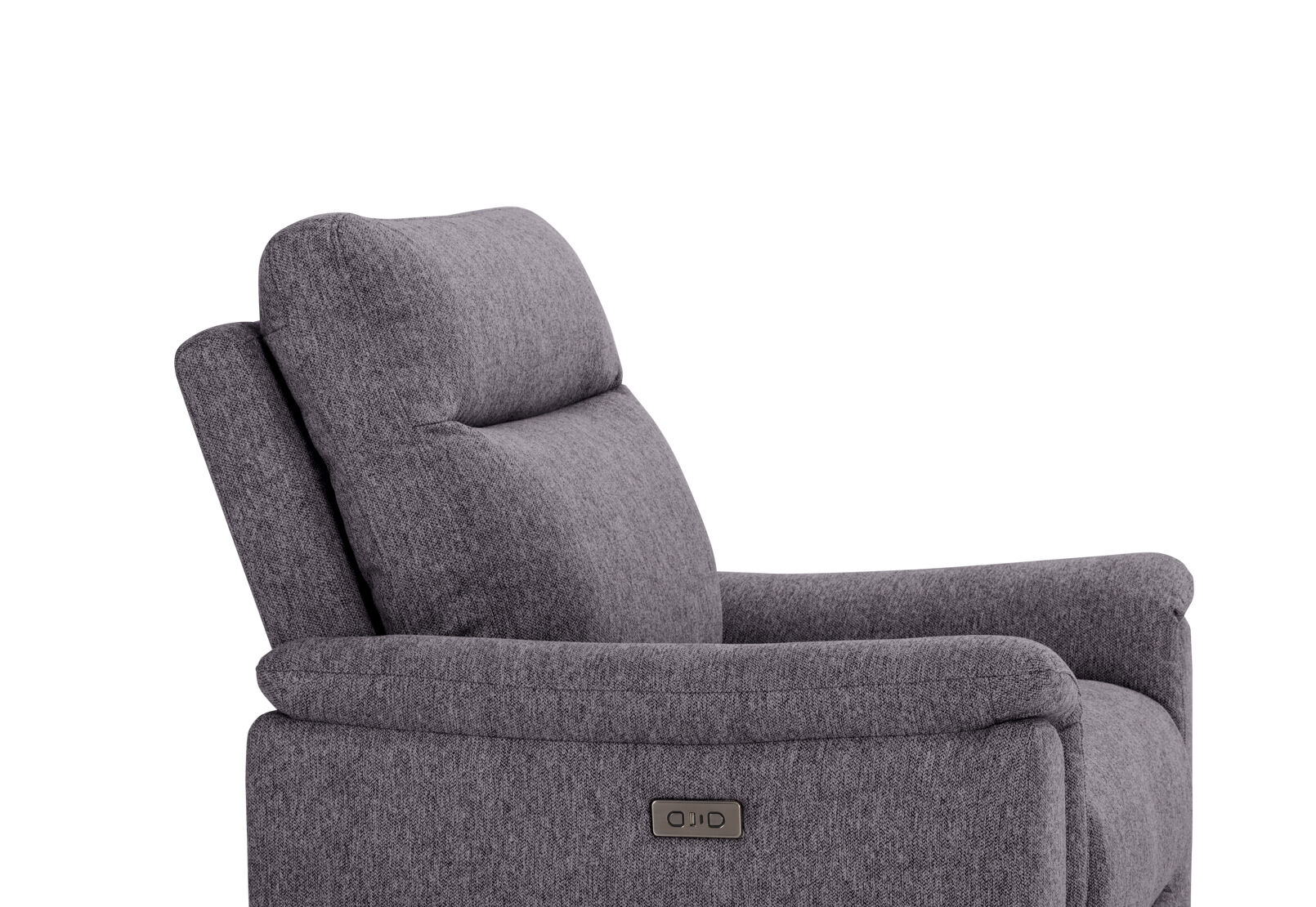 JAKOB FABRIC ELECTRIC RECLINER DARK GREY