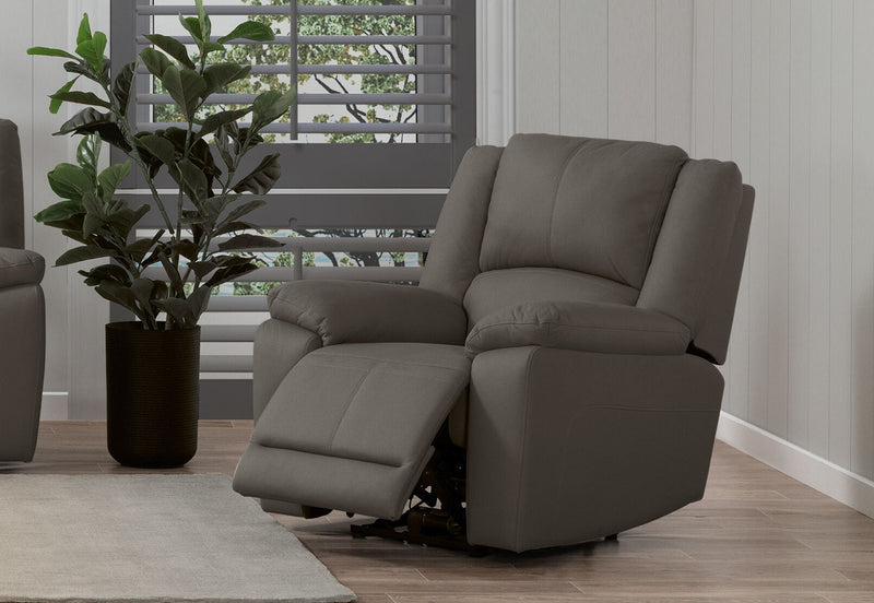 RODDICK FABRIC ELECTRIC RECLINER STEEL