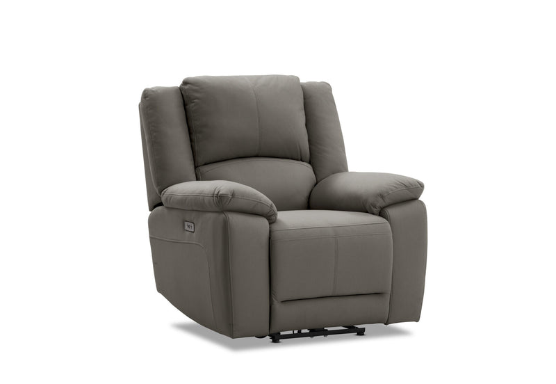 RODDICK FABRIC ELECTRIC RECLINER STEEL