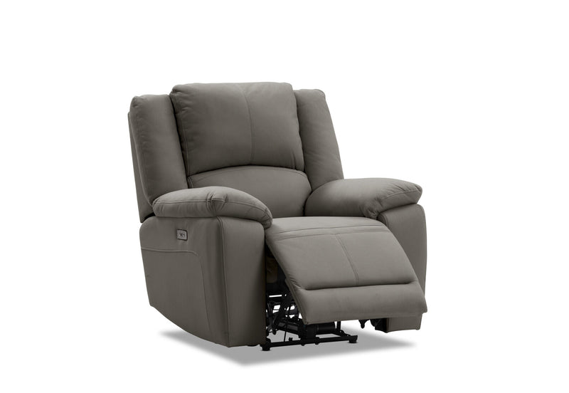 RODDICK FABRIC ELECTRIC RECLINER STEEL
