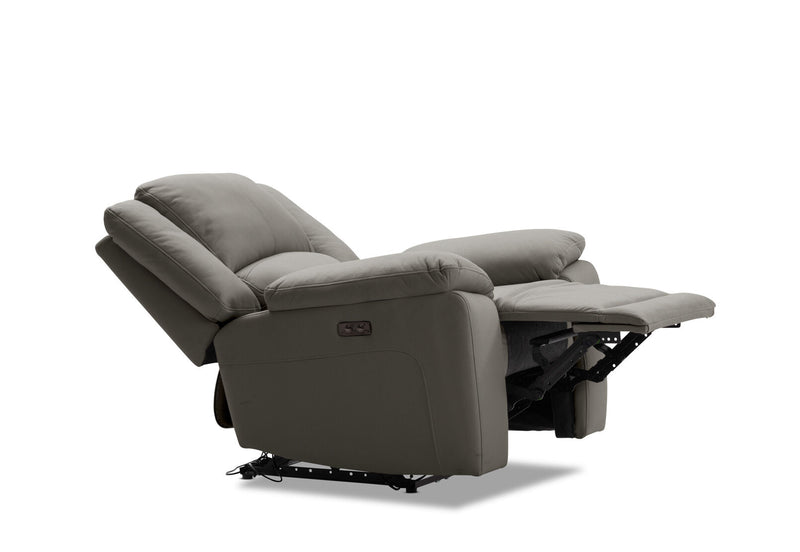 RODDICK FABRIC ELECTRIC RECLINER STEEL