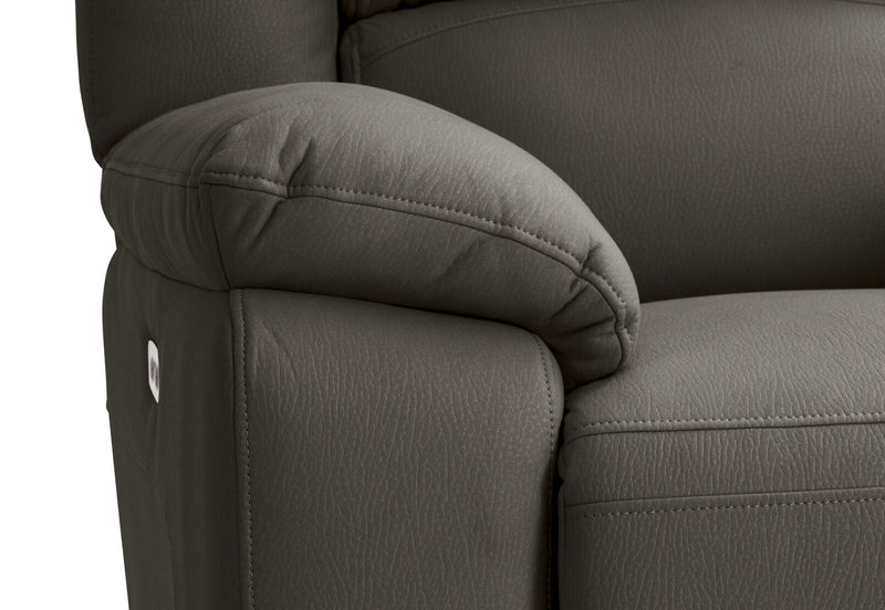 RODDICK FABRIC ELECTRIC RECLINER STEEL