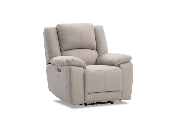 RODDICK FABRIC ELECTRIC RECLINER LIGHT GREY