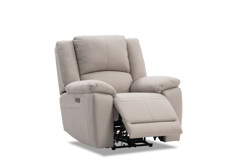 RODDICK FABRIC ELECTRIC RECLINER LIGHT GREY