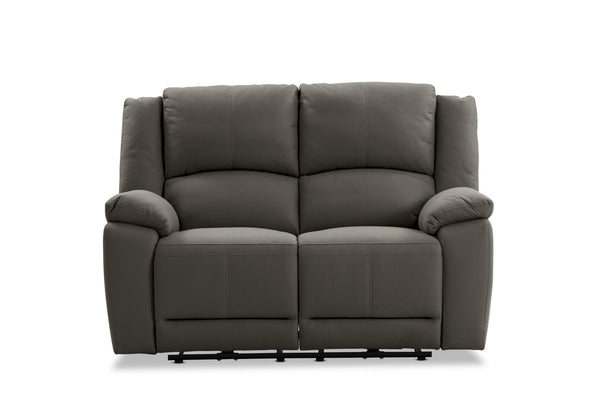 RODDICK FABRIC 2 SEATER WITH ELECTRIC RECLINERS STEEL