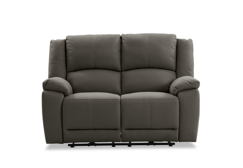 RODDICK FABRIC 2 SEATER WITH ELECTRIC RECLINERS STEEL