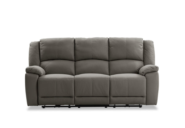 RODDICK FABRIC 3 SEATER WITH ELECTRIC RECLINERS STEEL