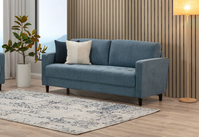GLENBROOKE 3 SEAT SOFA BLUE