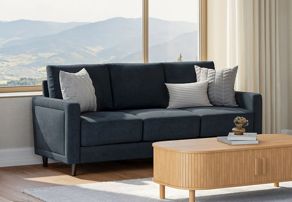 PECK 3 SEAT SOFA CHARCOAL