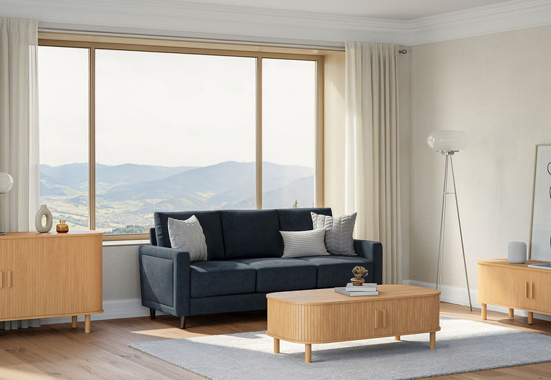 PECK 3 SEAT SOFA CHARCOAL