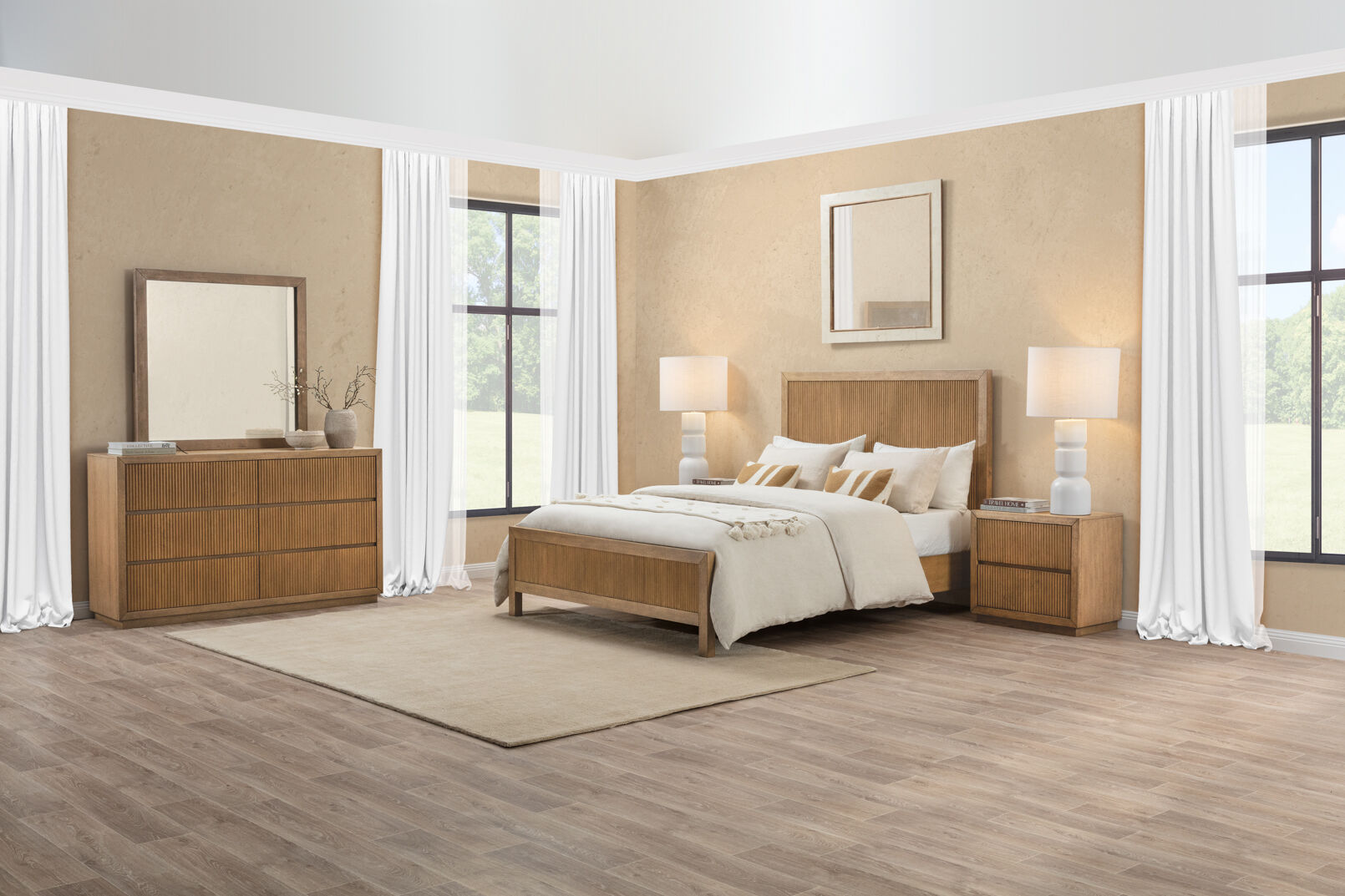 THORIN DRESSER WITH MIRROR NATURAL