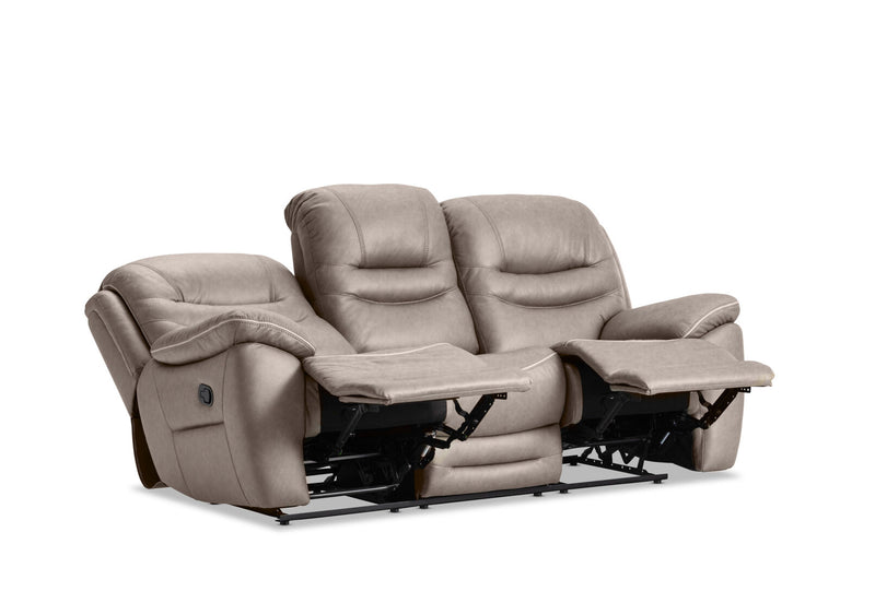 FEDERER FABRIC 3 SEATER WITH RECLINERS GREY