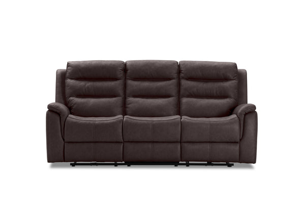 NADAL FABRIC 3 SEATER WITH ELECTRIC RECLINERS CHARCOAL