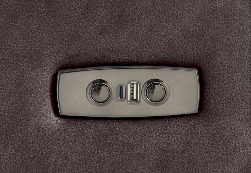 NADAL FABRIC ELECTRIC RECLINER CHARCOAL