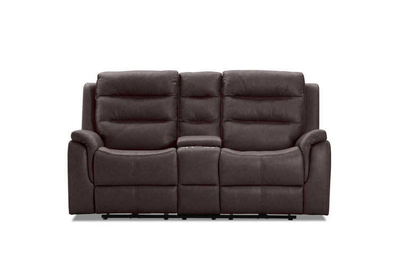 NADAL FABRIC 2 SEATER WITH ELECTRIC RECLINERS CHARCOAL