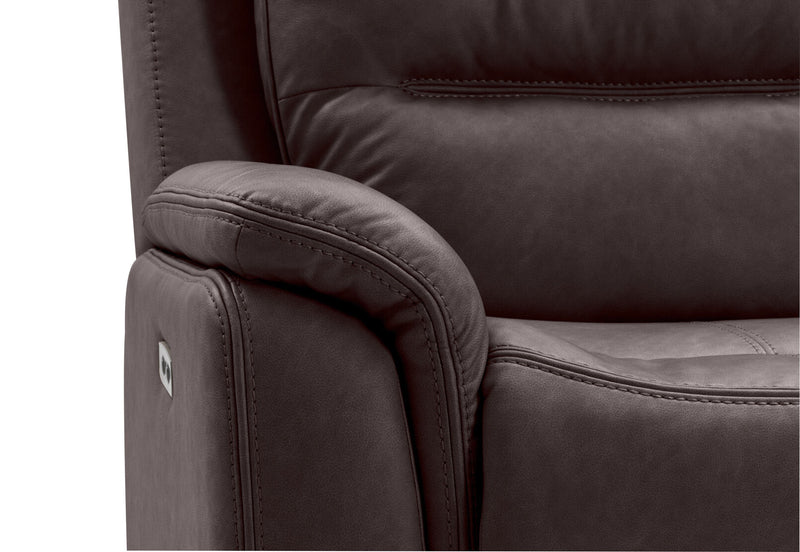 NADAL FABRIC 2 SEATER WITH ELECTRIC RECLINERS CHARCOAL