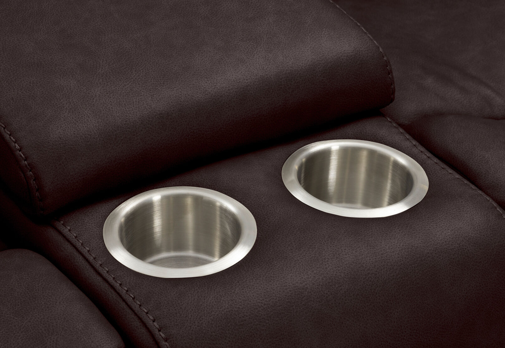 NADAL FABRIC 2 SEATER WITH ELECTRIC RECLINERS CHARCOAL
