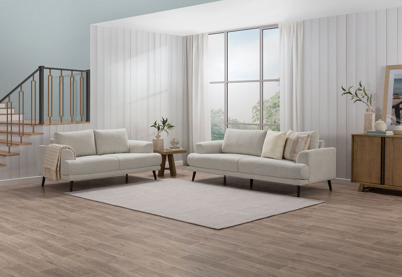 JERMAINE FABRIC 2 SEAT SOFA BEIGE