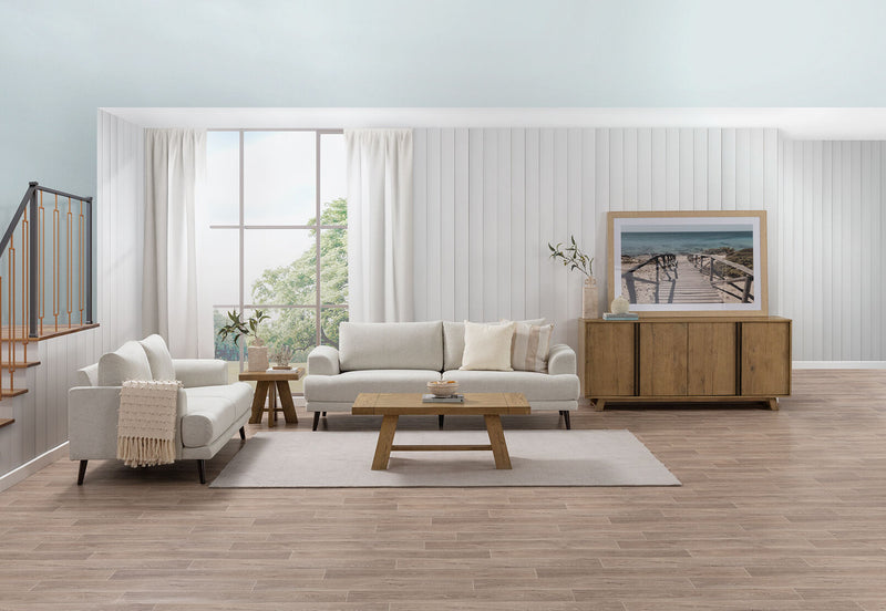 JERMAINE FABRIC 2 SEAT SOFA BEIGE