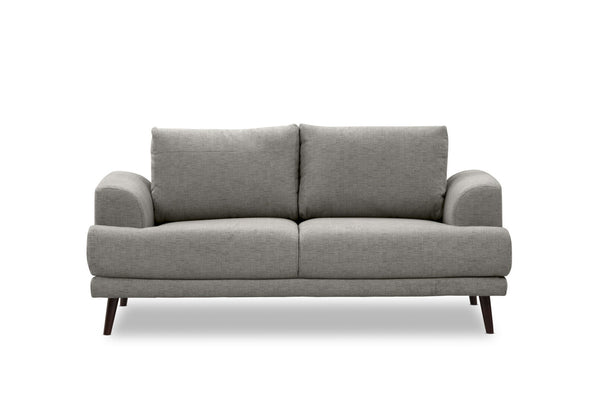 JERMAINE FABRIC 2 SEAT SOFA LIGHT GREY