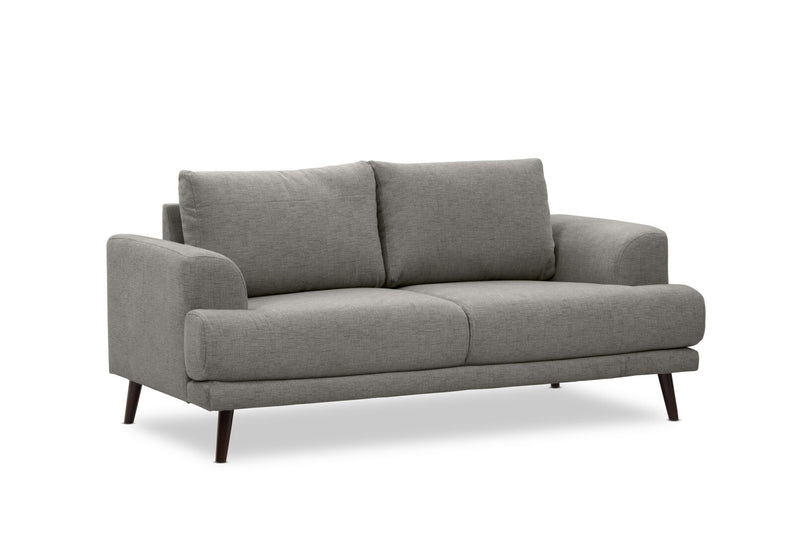 JERMAINE FABRIC 2 SEAT SOFA LIGHT GREY