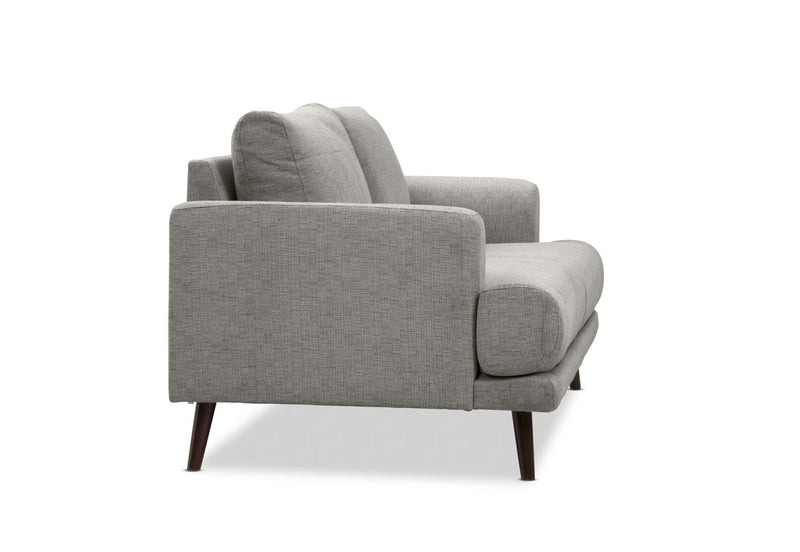 JERMAINE FABRIC 2 SEAT SOFA LIGHT GREY