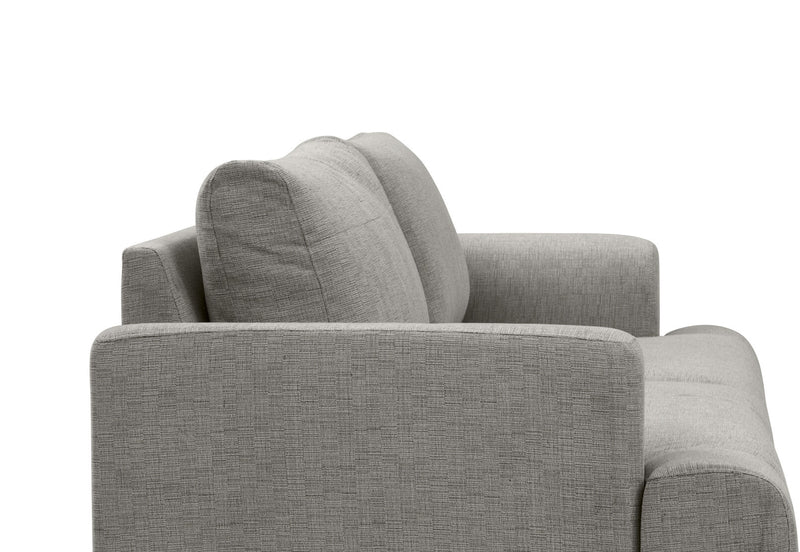 JERMAINE FABRIC 2 SEAT SOFA LIGHT GREY