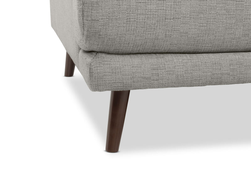 JERMAINE FABRIC 2 SEAT SOFA LIGHT GREY