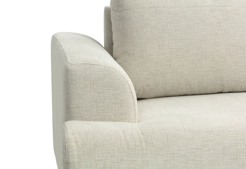 JERMAINE FABRIC 3 SEAT SOFA BEIGE