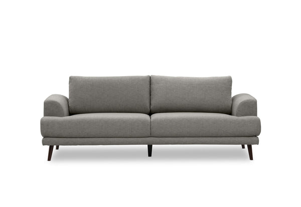 JERMAINE FABRIC 3 SEAT SOFA LIGHT GREY