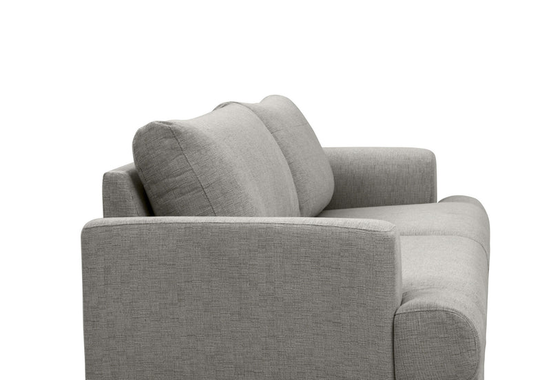 JERMAINE FABRIC 3 SEAT SOFA LIGHT GREY